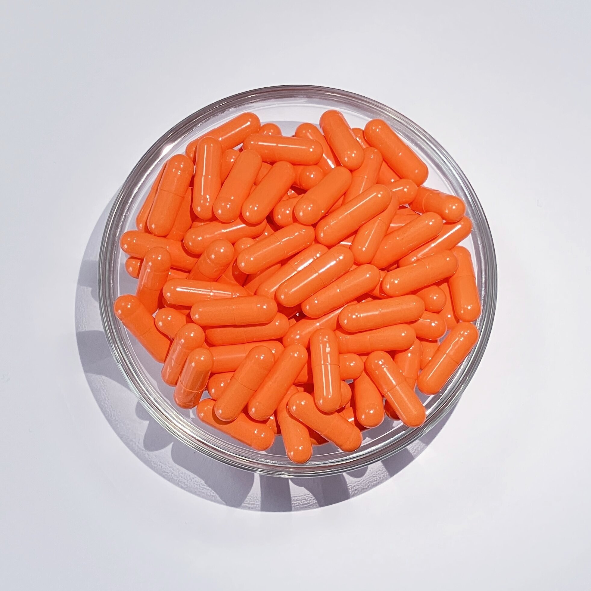 Size 0 Orange HPMC Empty Hard Capsule