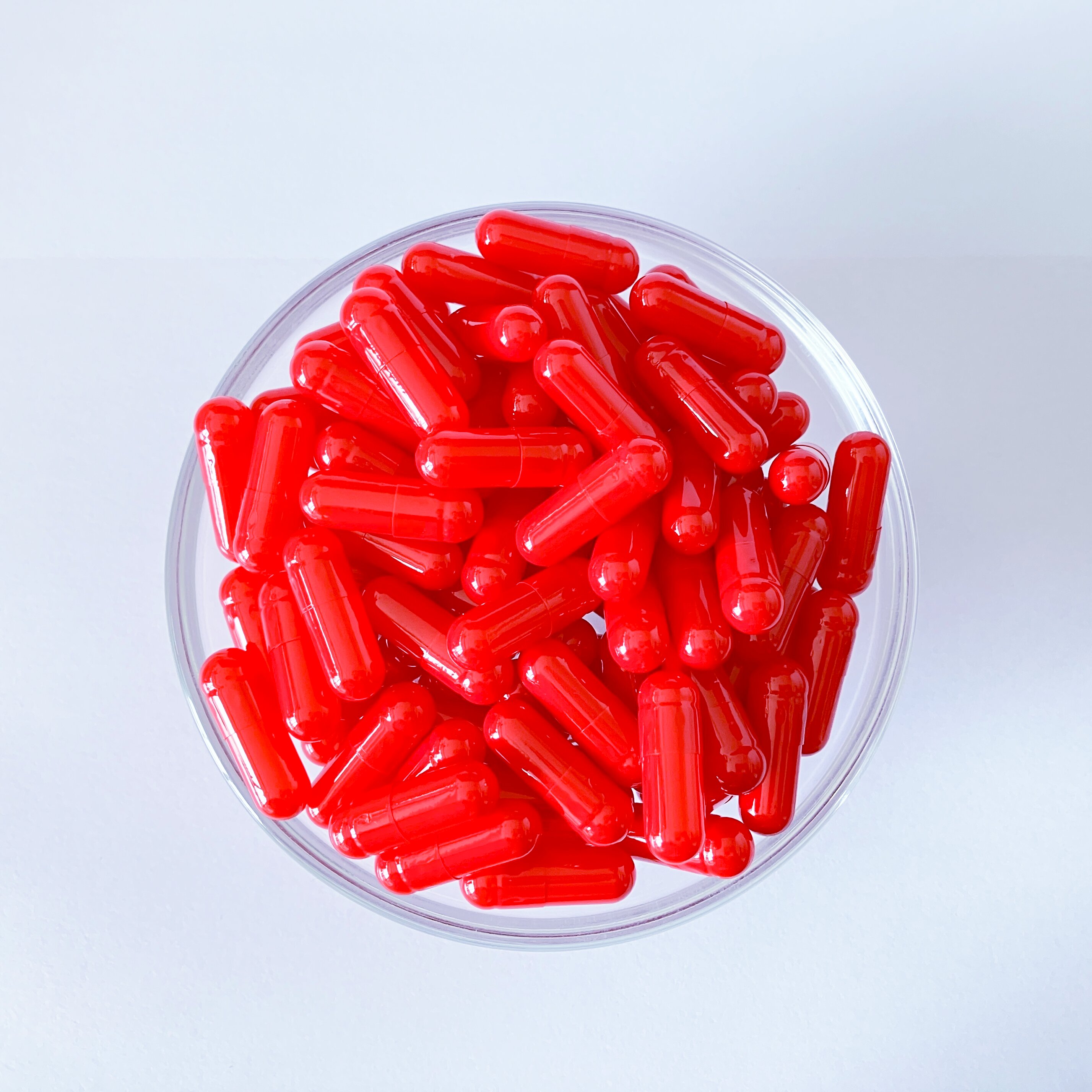 Size 00 Red Enteric Coated Gelatin Empty Hard Capsule