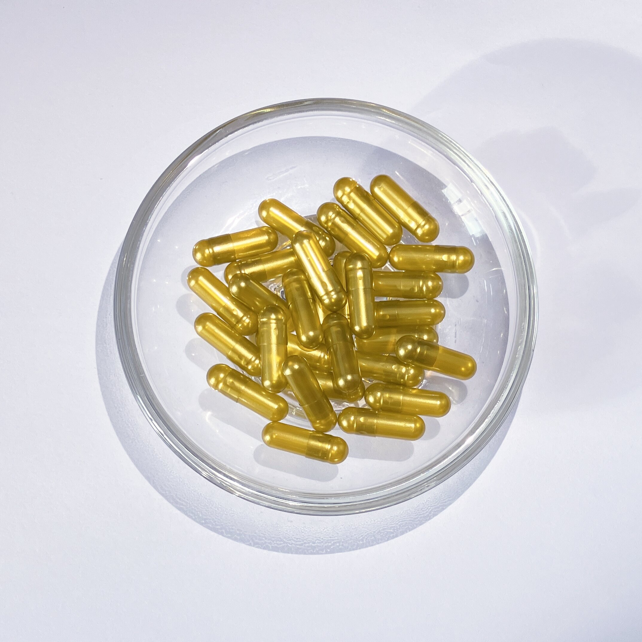 Size 0 Yellow Pearl HPMC Empty Hard Capsule