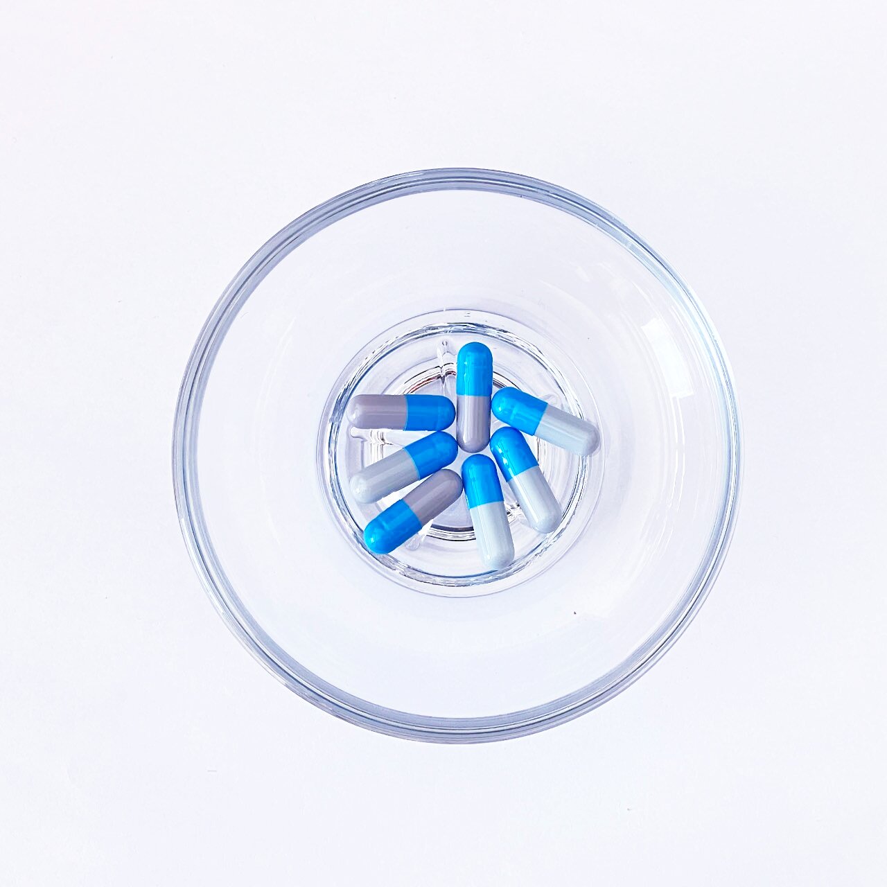 Size 0 Blue/Gray Gelatin Empty Hard Capsule
