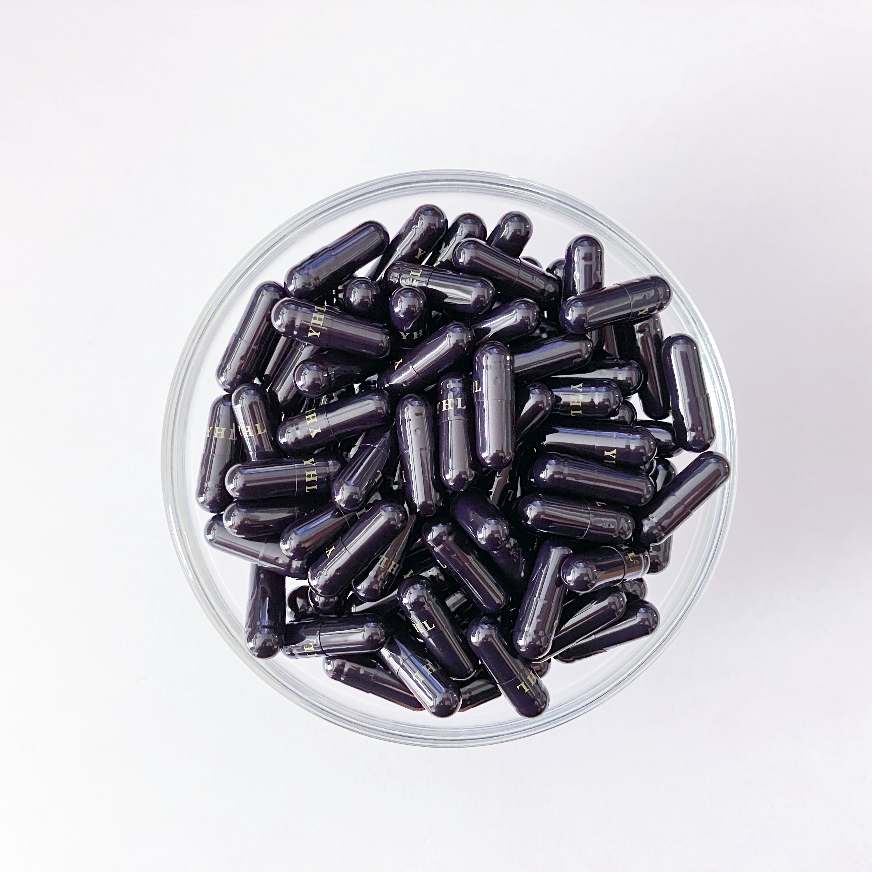 Size 0 Black Gelatin Empty Hard Capsule