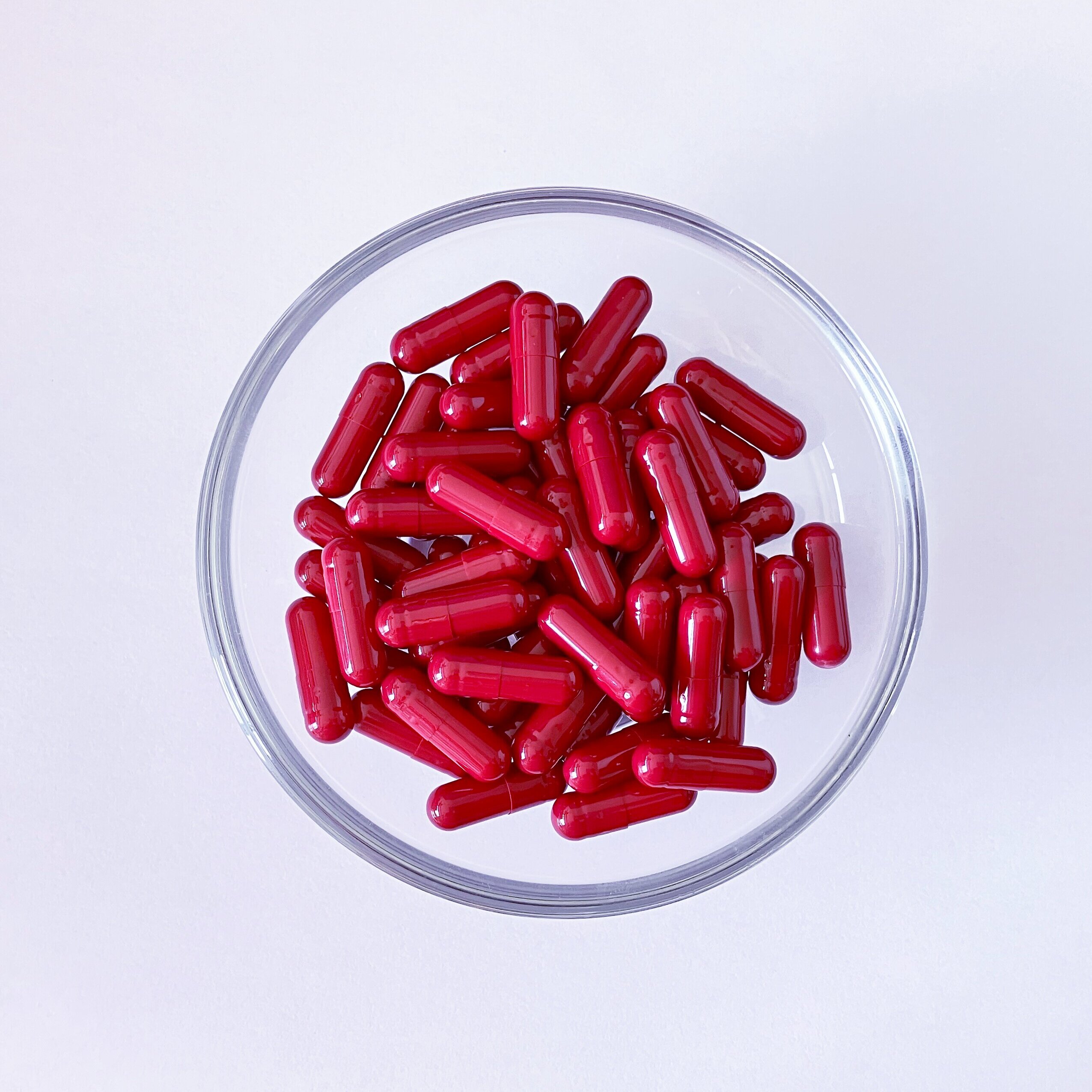 Size 0 Crimson Gelatin Empty Hard Capsule