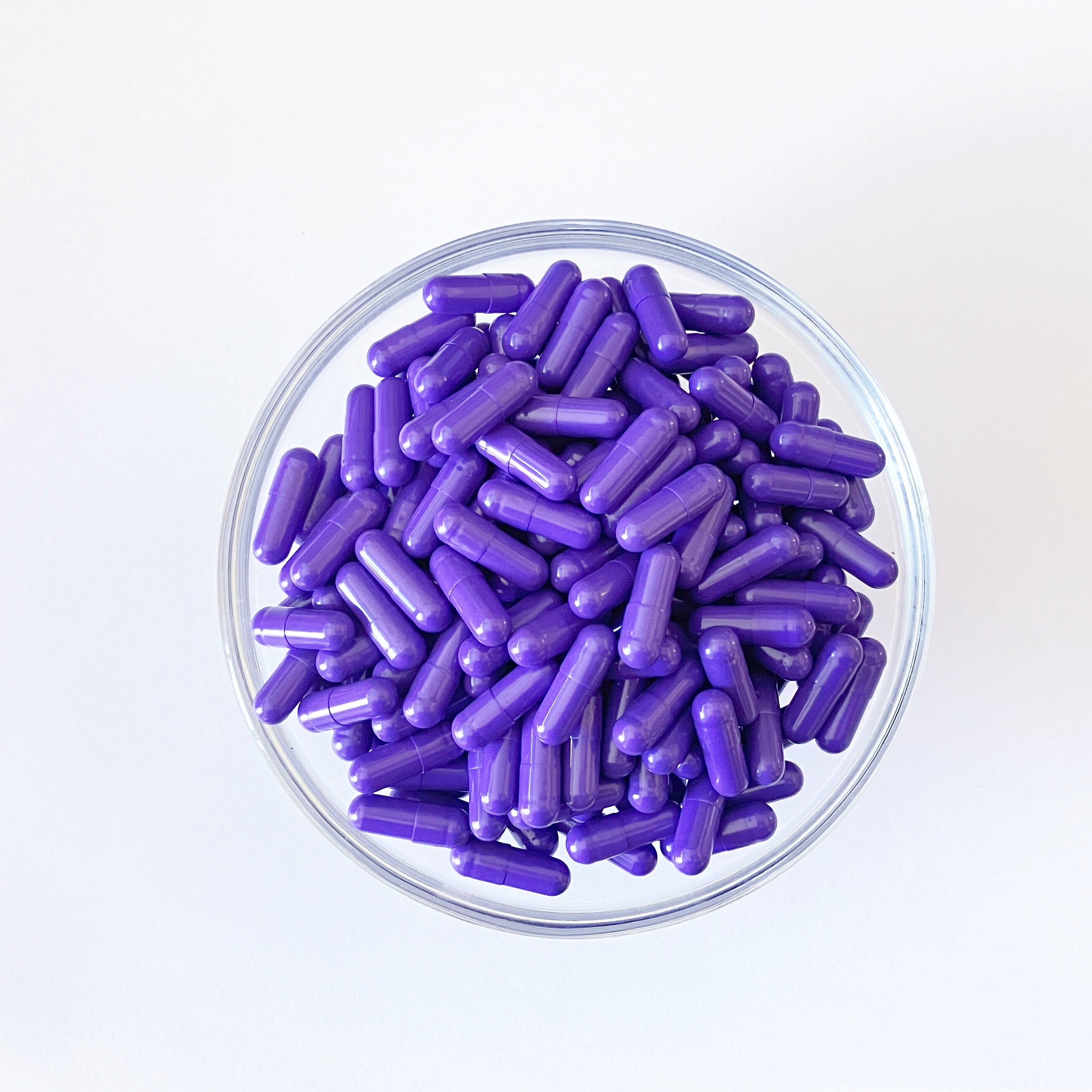Size 2 Purple Gelatin Empty Hard Capsule
