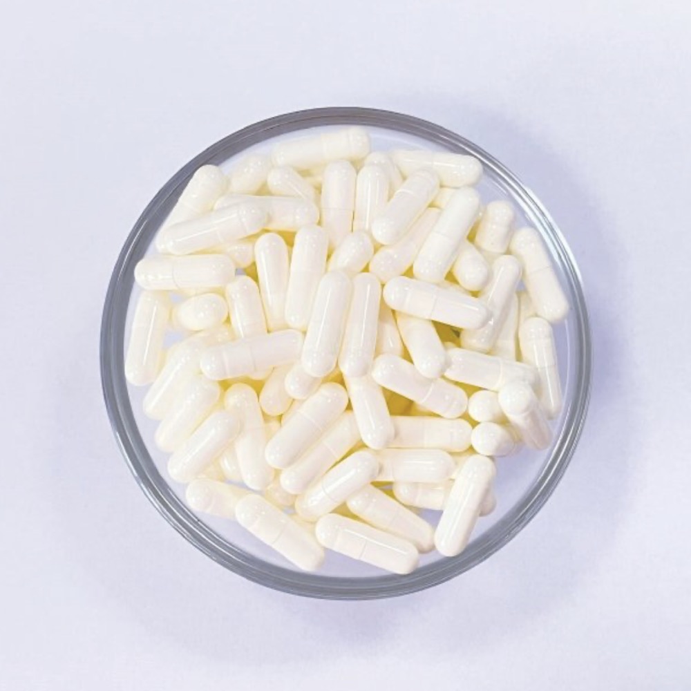 Size 0 White Enteric coated HPMC capsule